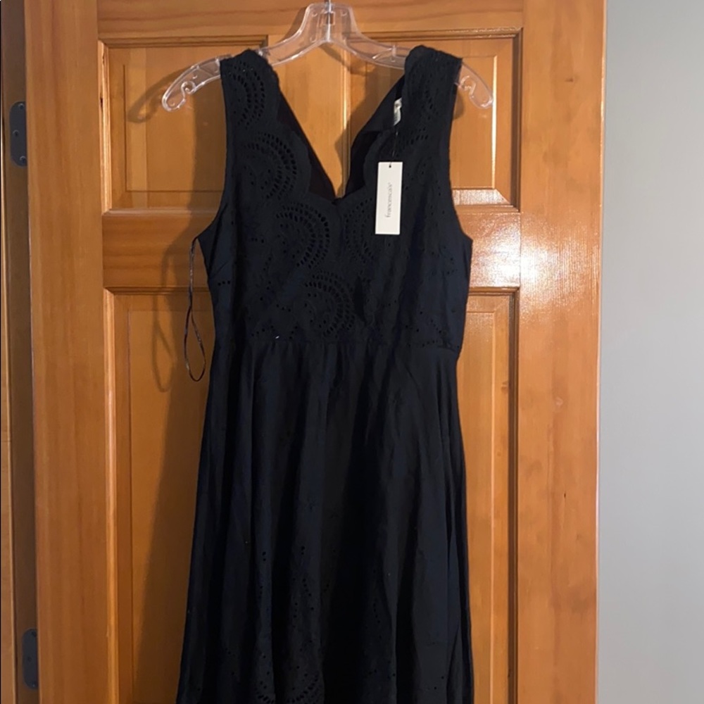 Black lace dress